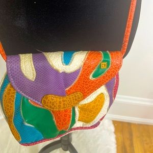 Colorful NAS Bag… crossbody 💜💚🧡💙 perfect condition…